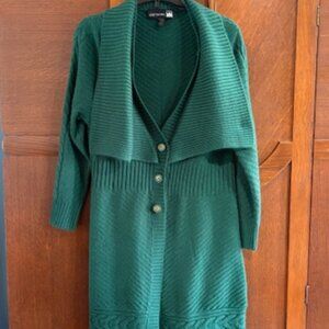 Antthony Deep Green Women's Cardigan, size medium